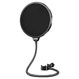 Aokeo Professional Microphone Pop Filter Mask Shield For Blue Y...