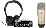 Behringer U-PHORIA STUDIO Complete Recording/Podcasting Bundle with USB Audio...